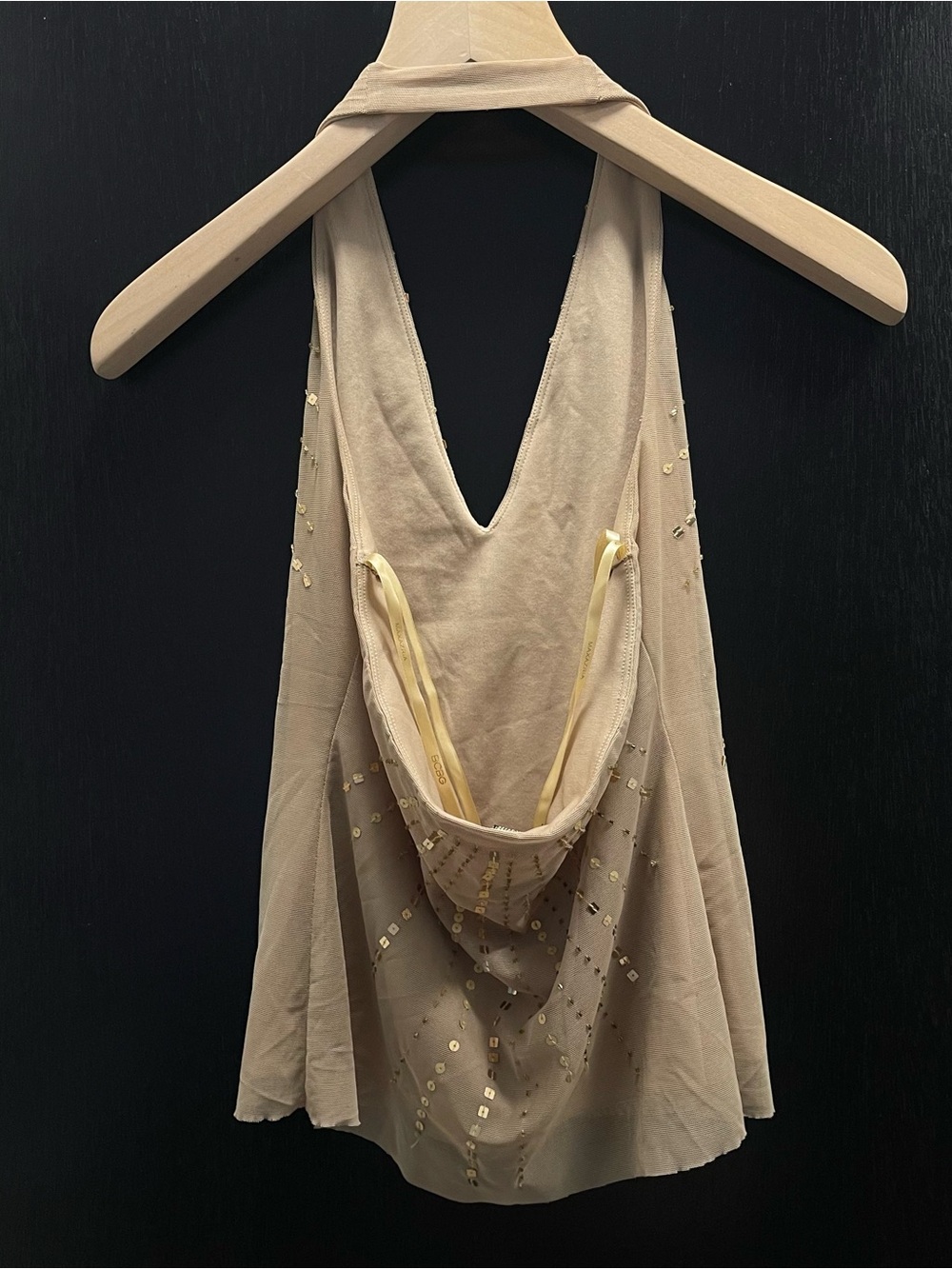 Vintage Beaded Halter Top - Picture 2 of 3